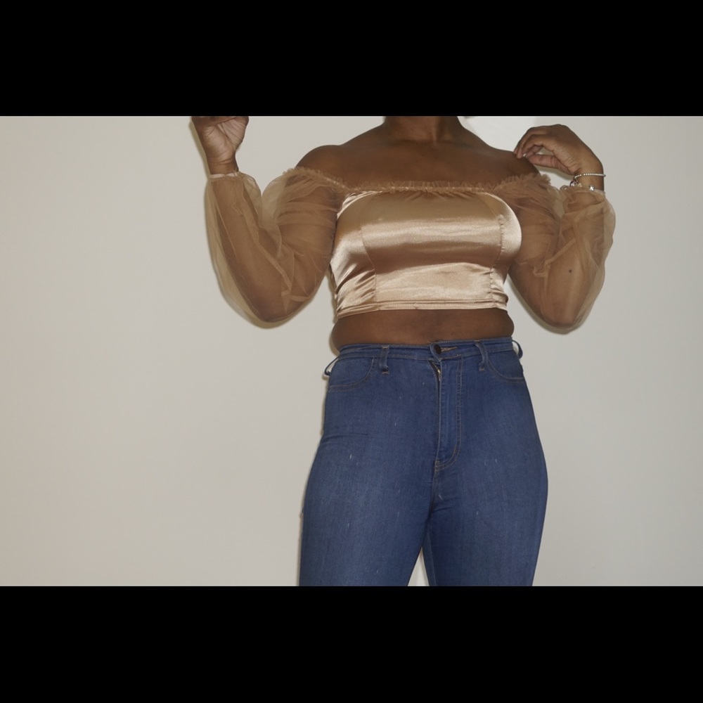 Champagne nude top!!!